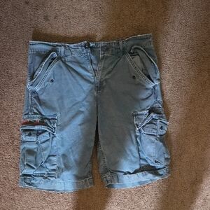 Ralph Lauren Blue Cargo Shorts with Relaxed Fit